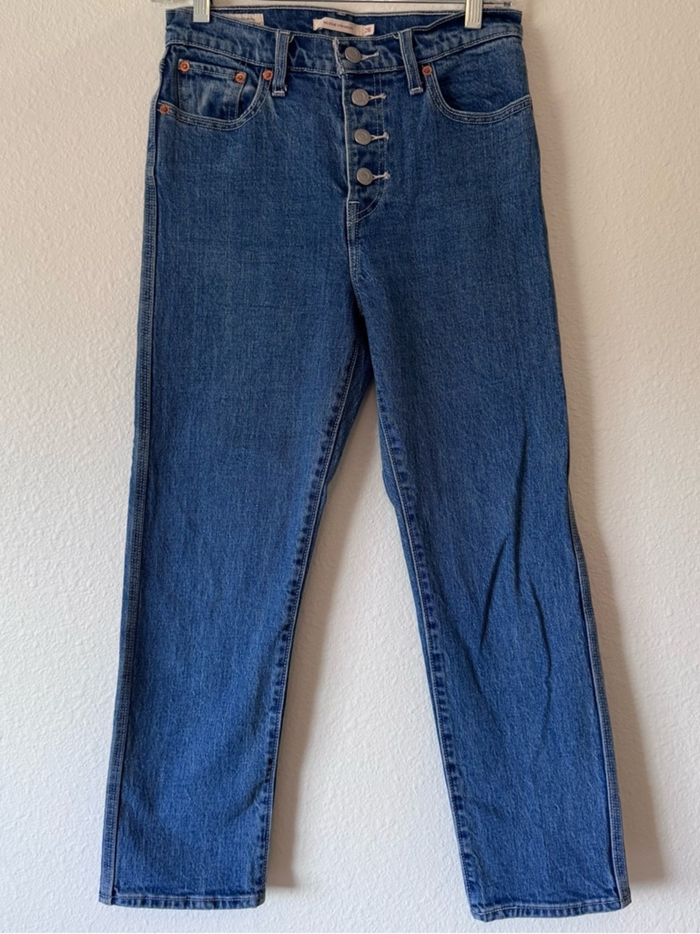 Levi’s Wedgie Straight Button Fly Jeans